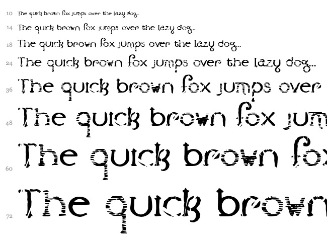 Lestatic CSS font waterfall